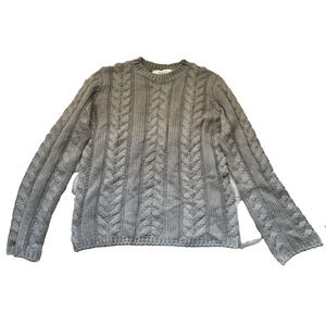 NWT Workshop Republic Clothing Womens Cable Knit Sweater Size Medium Preppy